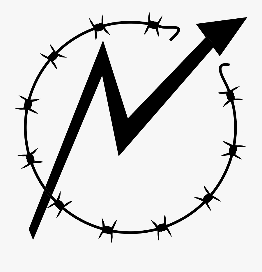 Barb Wire Logo, Transparent Clipart