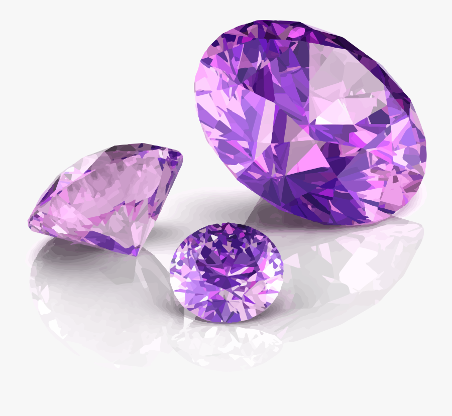 Quartz Jewellery Purple Diamond Diagram Vector Amethyst - Transparent Diamonds Purple Png, Transparent Clipart