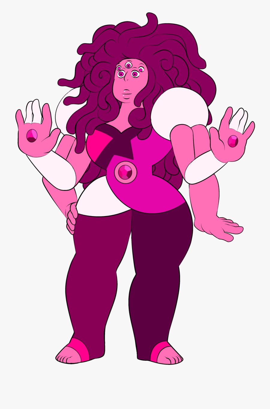 Hd Rose Quartz Rosalite - Steven Universe Gemcrust Quartz Fusion, Transparent Clipart
