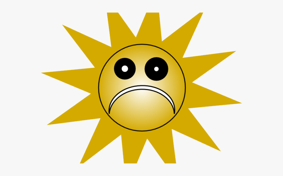 Clipart Sunshine Frame - Sad Sun Clipart, Transparent Clipart