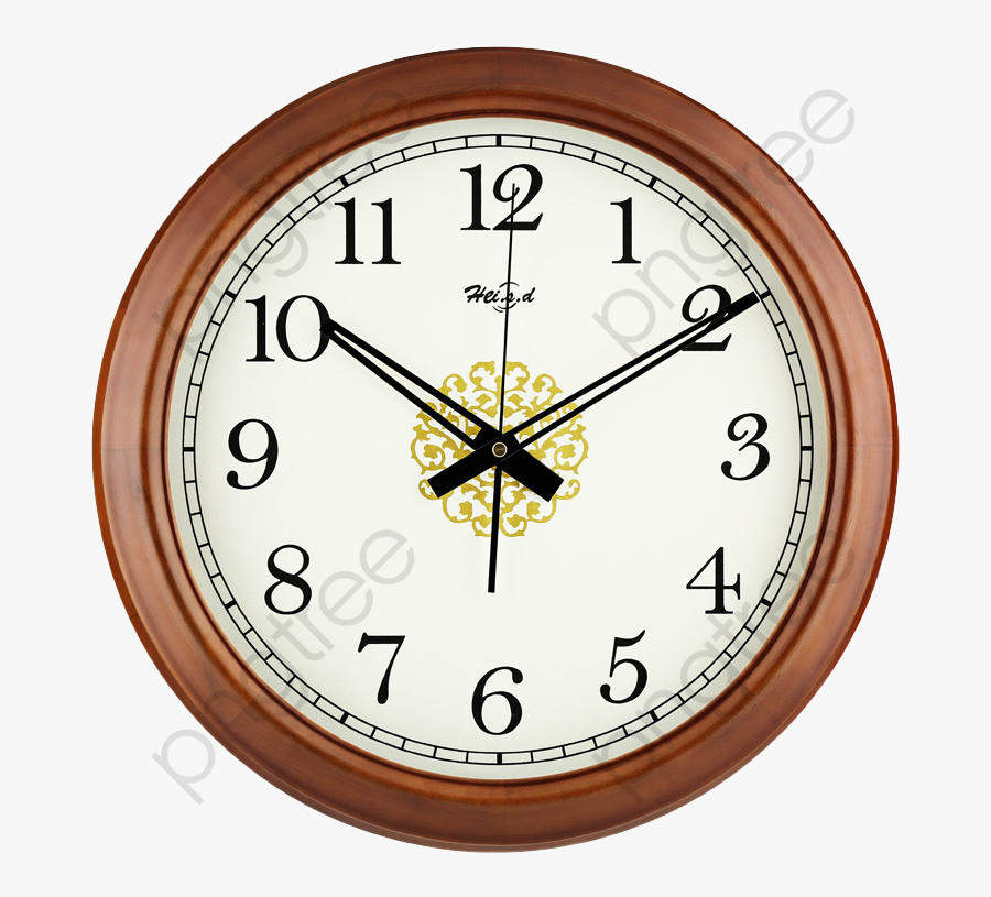 Reloj Clipart - Orologio Da Parete Con Cornice In Legno, Transparent Clipart