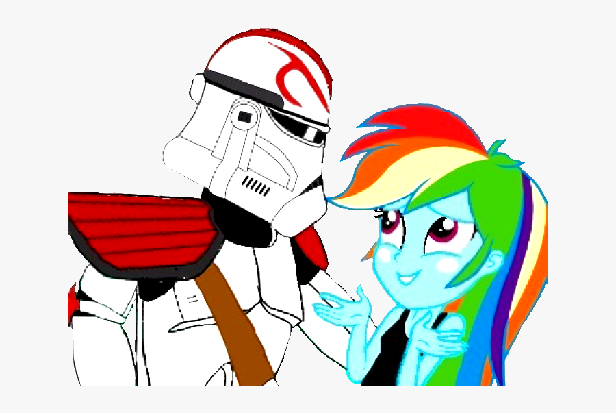 Comics Clipart Clone Trooper - Clone Troopers In Mlp, Transparent Clipart