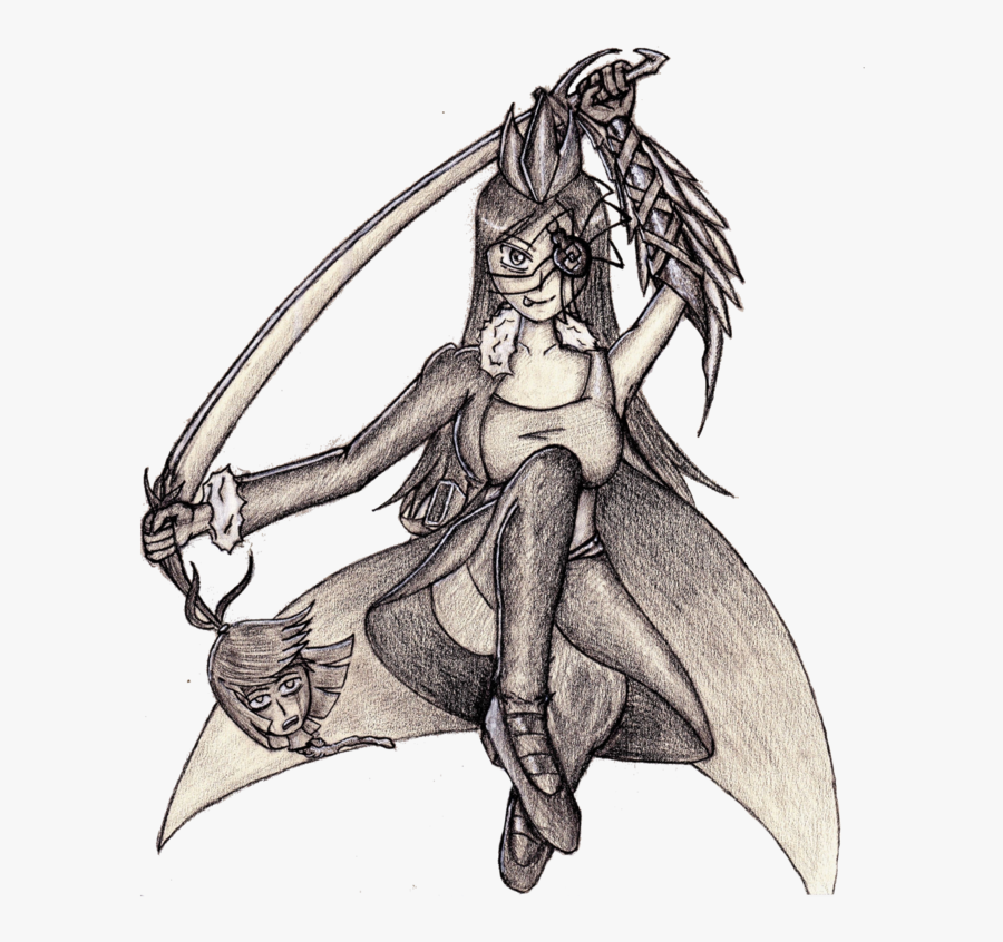 Sagittarius Women Gladiator Drawing, Transparent Clipart