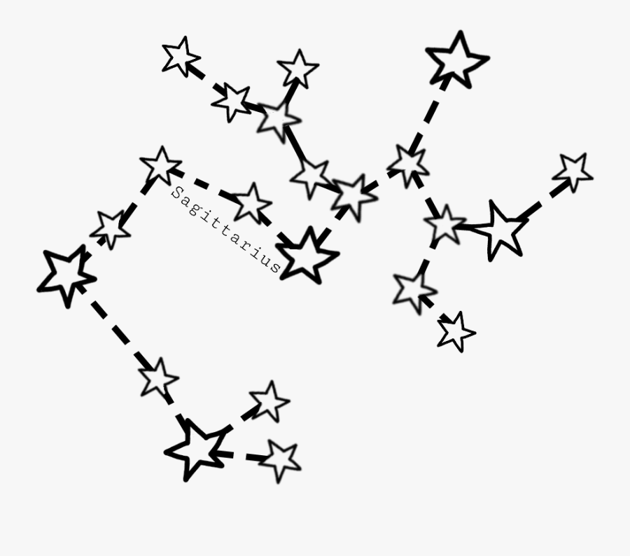 #sagittarius #starsign #stars #star #sign #constellations - Star, Transparent Clipart
