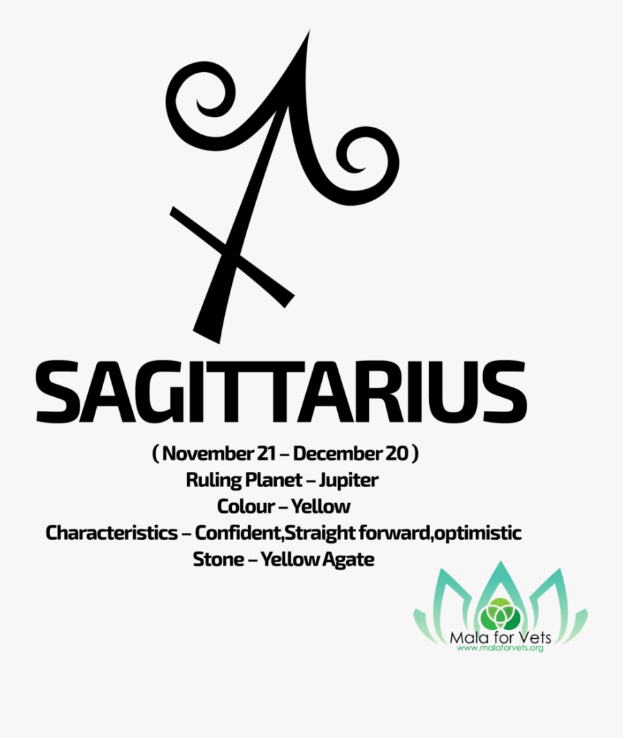 Sagittarius - Calligraphy, Transparent Clipart