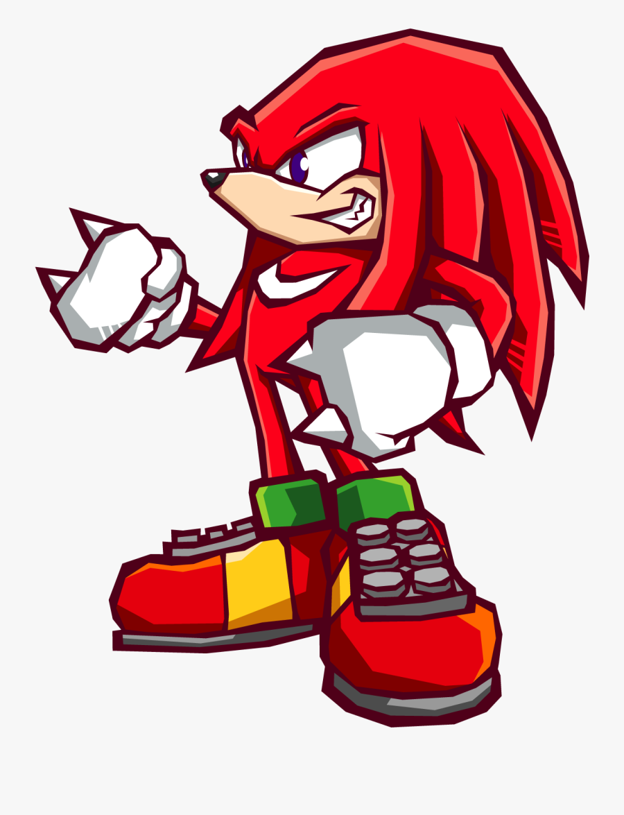Knuckles The Echidna Drawing - Knuckles The Echidna Battle, Transparent Clipart