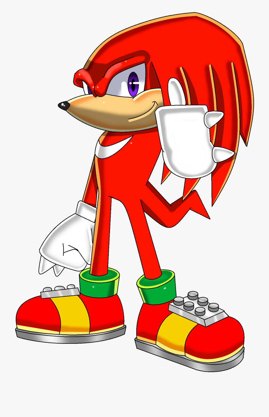 Transparent Knuckles The Echidna Png - Cartoon, Transparent Clipart
