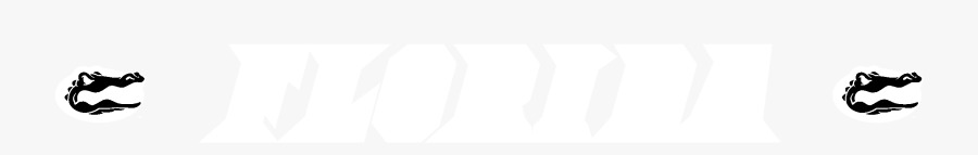 Florida Gators Logo Black And White - Footprint, Transparent Clipart