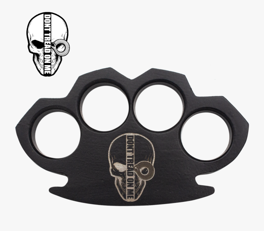 Don"t Tread On Me Steam Punk Black Solid Steel Knuckles-knockout - Metal Knuckle, Transparent Clipart