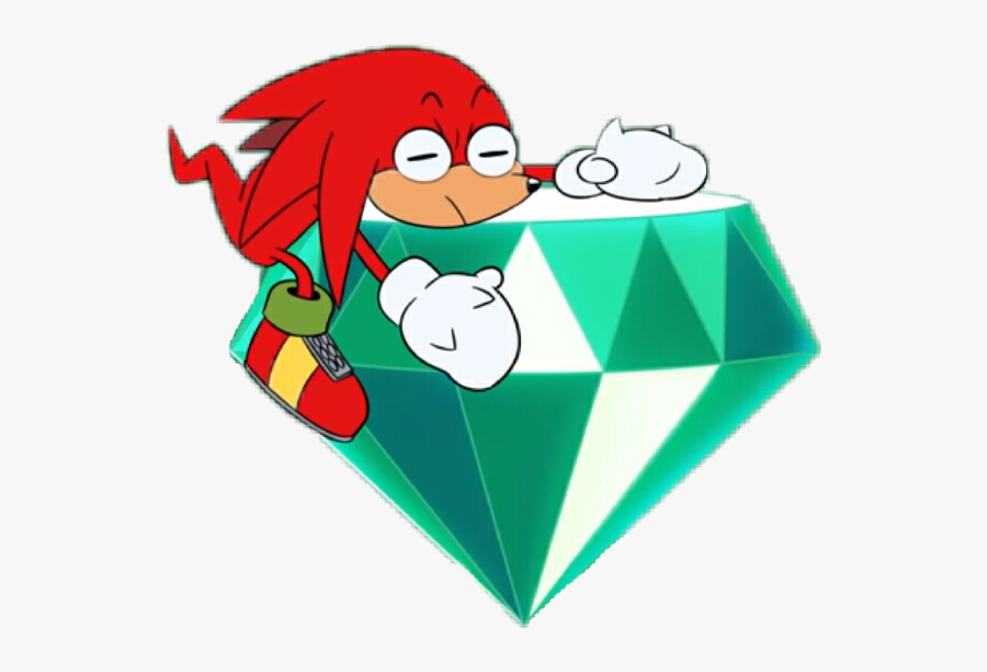#knuckles #knucklestheechidna #knuckles The Echidna - Knuckles Master Emerald Sonic Mania Adventures Png, Transparent Clipart