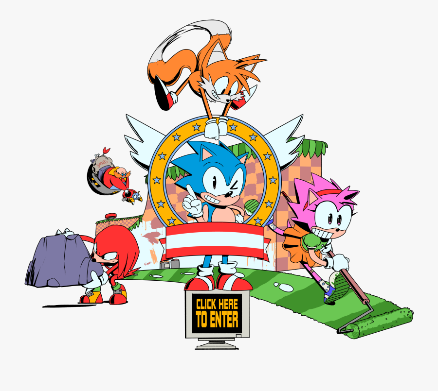 Sage 2016 Game Expo, Sonic & Knuckles, Sonic Generations, - Sonic Generations And Knuckles, Transparent Clipart