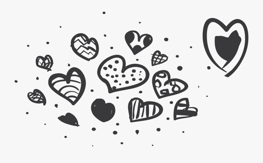 Transparent Avocado Clipart Black And White - Easy Love Doodle Art, Transparent Clipart