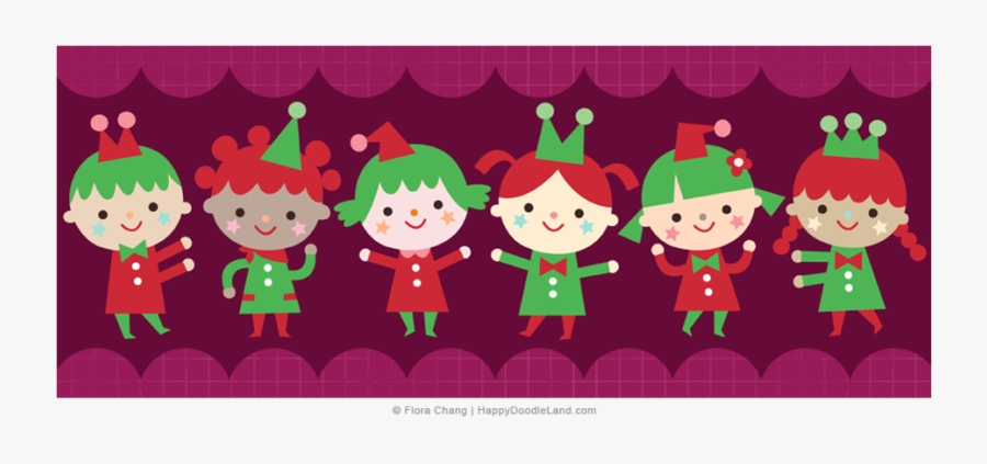 Christmas Kids © Flora Chang, Transparent Clipart