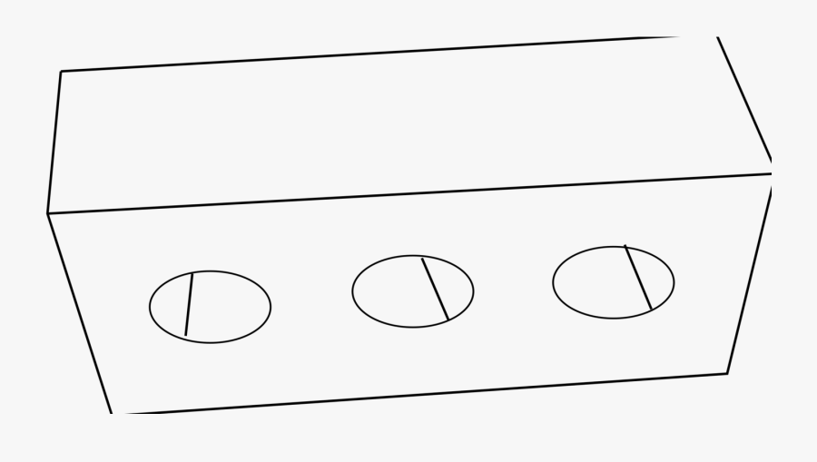 Brick Wall Line - Outline Image Of Brick, Transparent Clipart