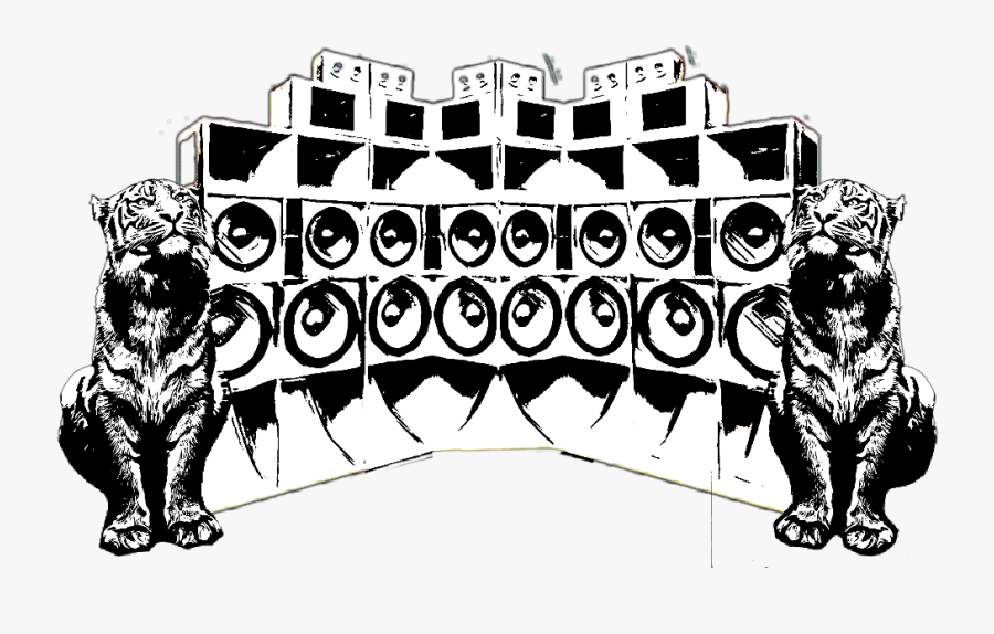 #tiger #soundsystem #tigers #tigres #tigers #dubrootsgirlcreation - Reggae Sound System Dibujos, Transparent Clipart