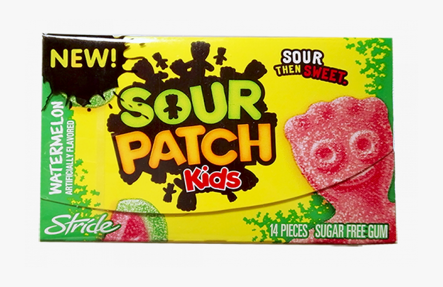 Sour Patch Kids Gum - Sour Patch Kids Gum Watermelon, Transparent Clipart