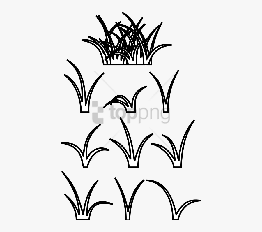 Patch Of Grass Drawing Png Image With Transparent Background - Blades Of Grass Drawing, Transparent Clipart