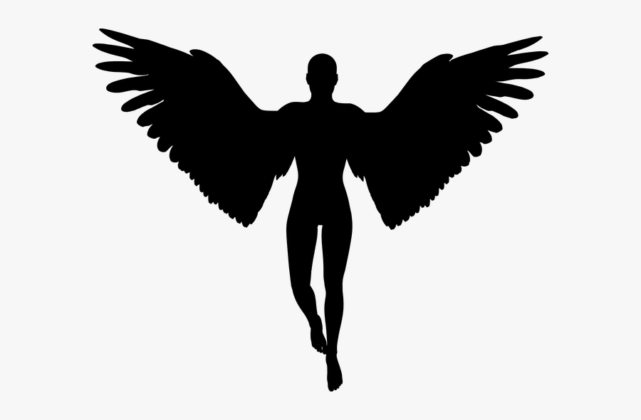 Angel Png Flying - Angel Silhouette Png, Transparent Clipart