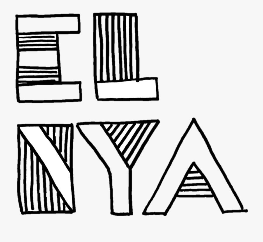 Hand Drawn Letter E L N Y A Logo - Gqrp, Transparent Clipart