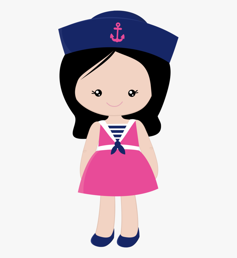 Girl Sailor Clipart, Transparent Clipart