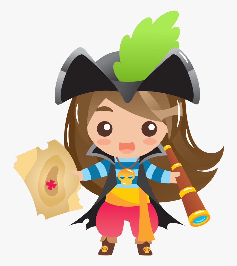 Challenge Grants Partners Kpcw - Transparent Pirate Girl Clipart, Transparent Clipart