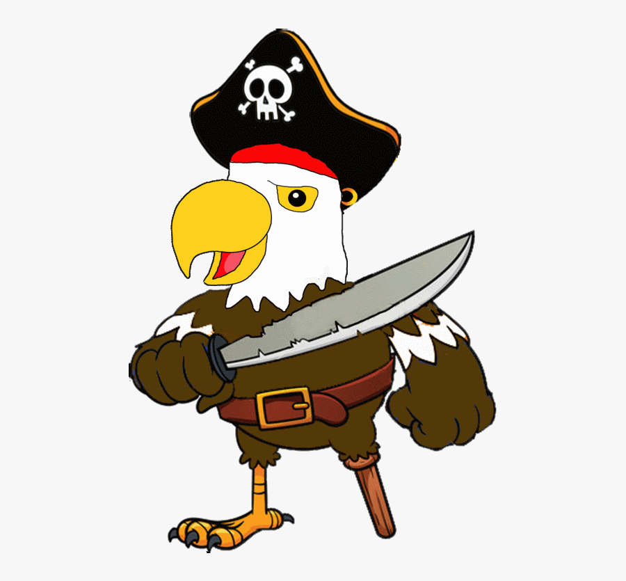 Eagle Pirate Clipart , Png Download - Eagle Pirate Clip Art, Transparent Clipart