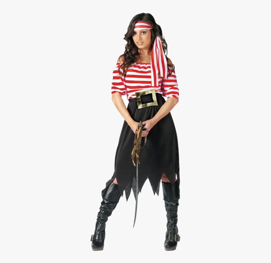 Clip Art Halloween Costumes Pirate Girls - Pirate Costume Women, Transparent Clipart