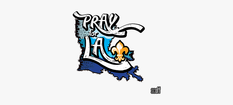 Pray For La Scott - Pray For New Orleans, Transparent Clipart