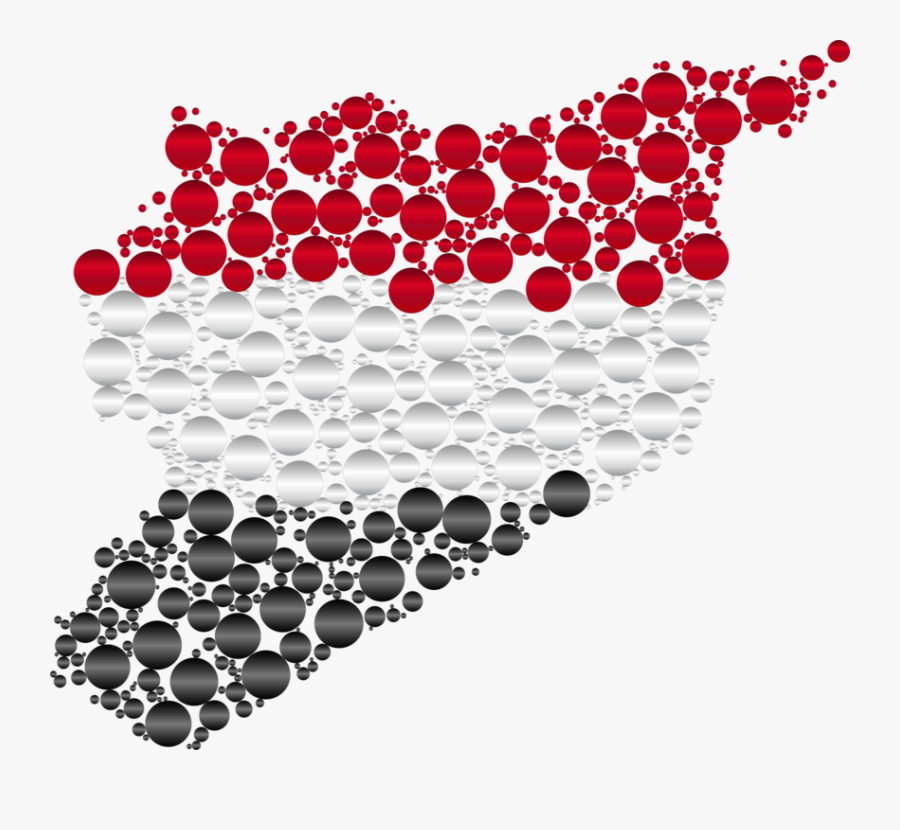 Heart,love,line - خريطة سورية مع العلم, Transparent Clipart