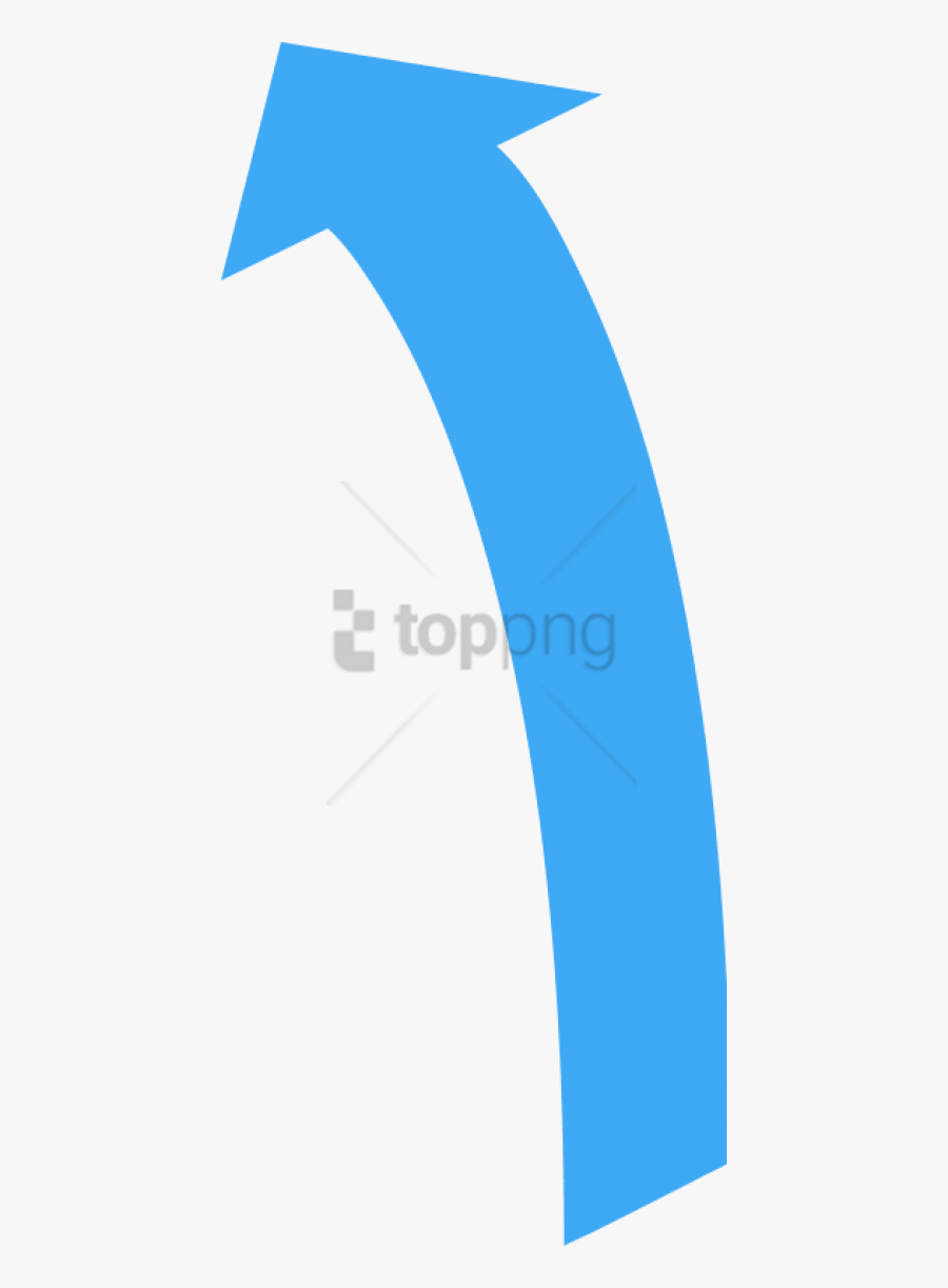 Arrow Curved Png - Blue Arrow Pointing Up Png, Transparent Clipart