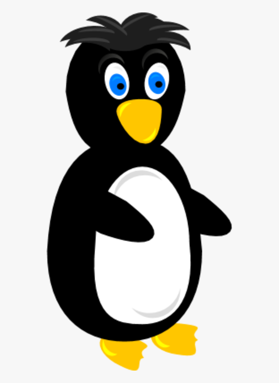 Penguin Looking Forward And Surprised - Penguin Clip Art, Transparent Clipart