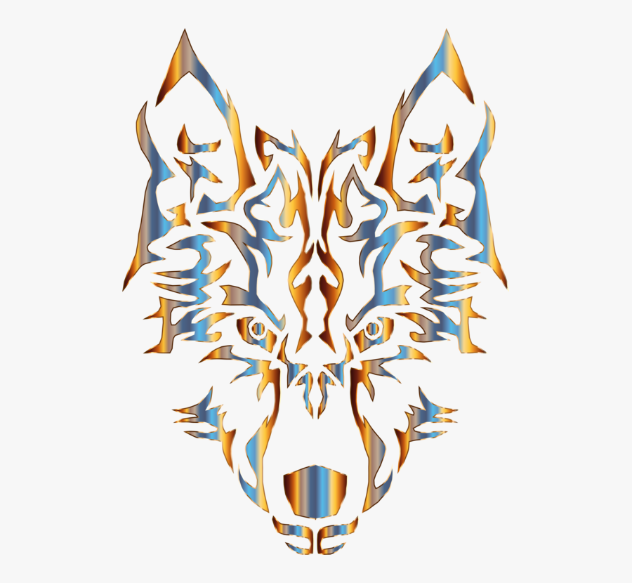Symmetry,wing,headgear - Wolf Logo No Background, Transparent Clipart
