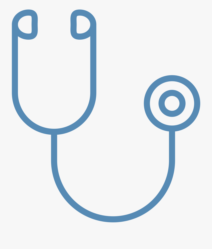 Icon Of Stethoscope - Circle, Transparent Clipart