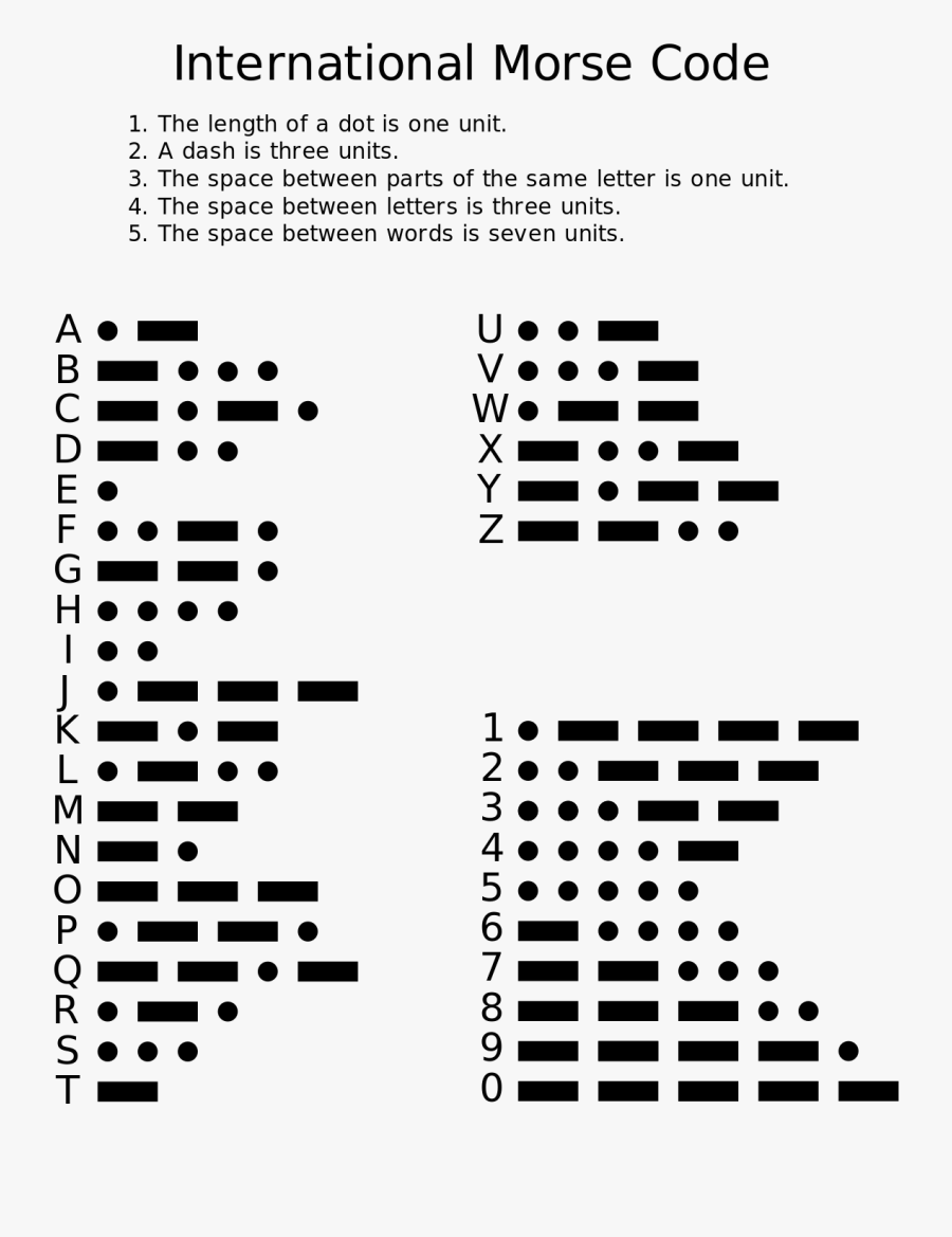 Tap Morse Code, Transparent Clipart