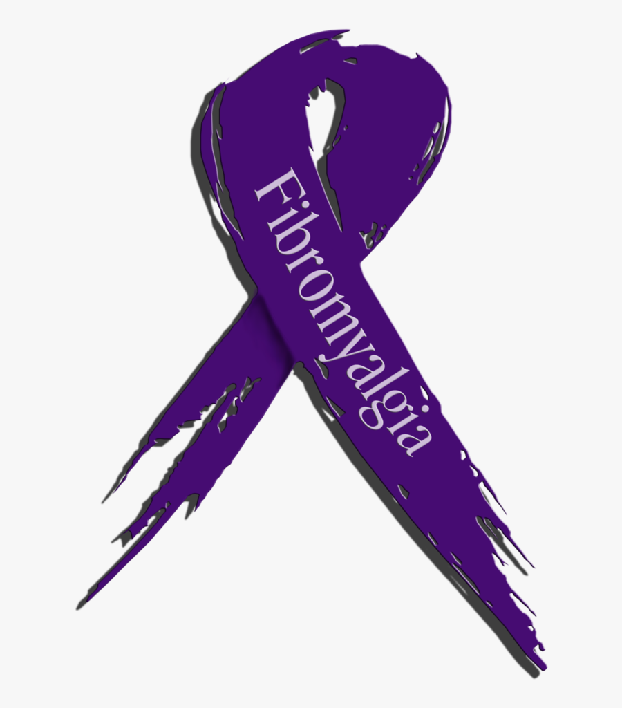Fibromyalgia Ribbon, Transparent Clipart