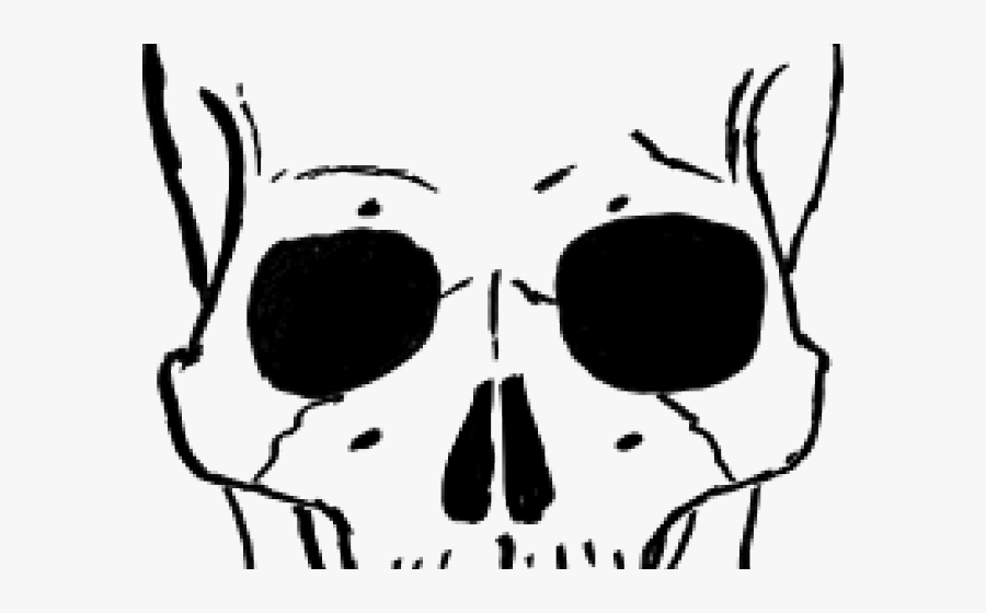 Skeleton Head Clipart Royalty Free - Skeleton Skull Cartoon, Transparent Clipart