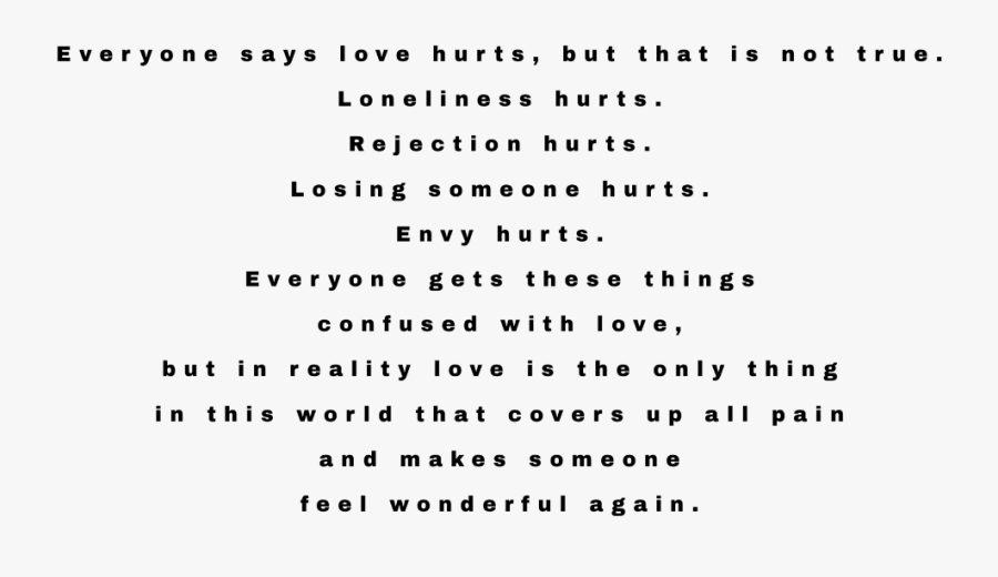 #love #pain #hurt #loneliness #rejection #losing #someone - Tablas Psicometricas, Transparent Clipart