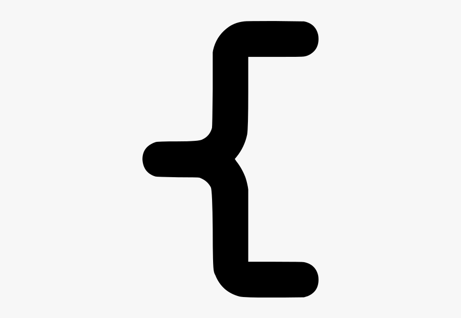Left Curly Bracket Png, Transparent Clipart