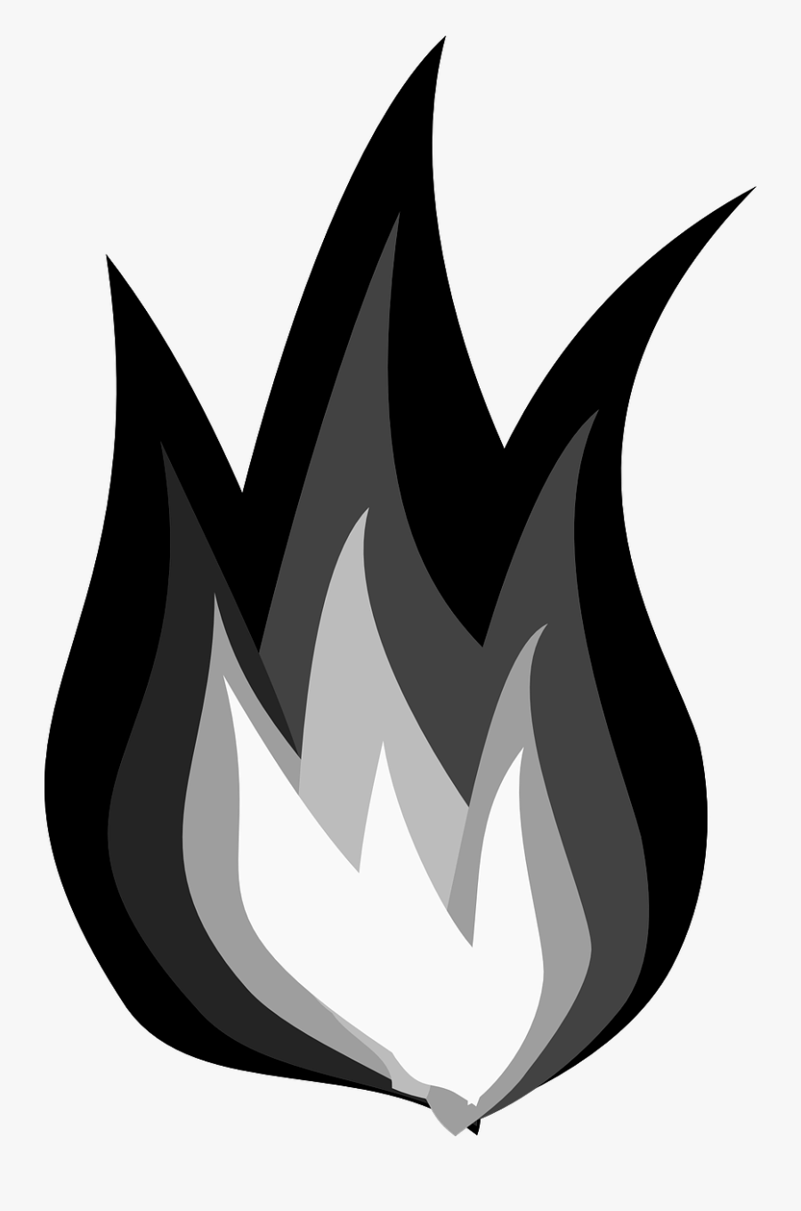 How To Draw Flames - Heat Black And White, Transparent Clipart