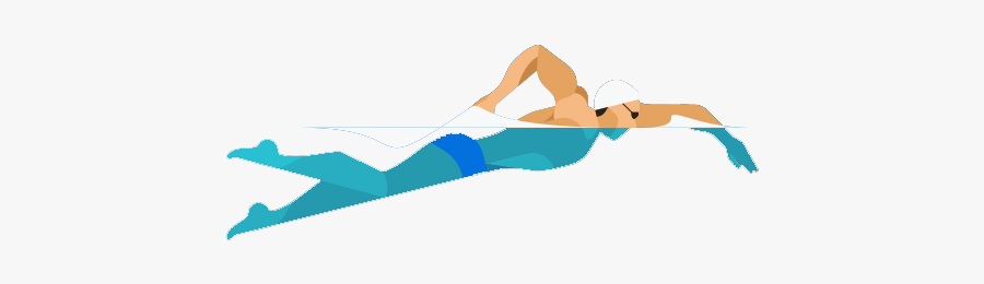 Flat Swimming People Png Download - Pilates, Transparent Clipart