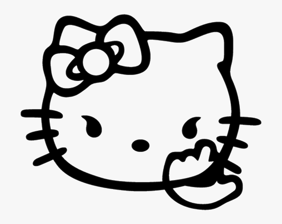 Hello Kitty Cartoon Coloring Pages - Hello Kitty Coloring Pages, Transparent Clipart