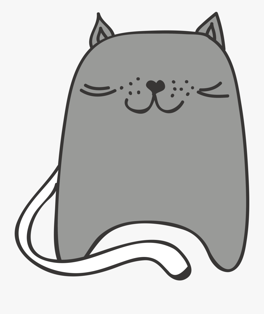 Whiskers Cat Cartoon Clip, Transparent Clipart