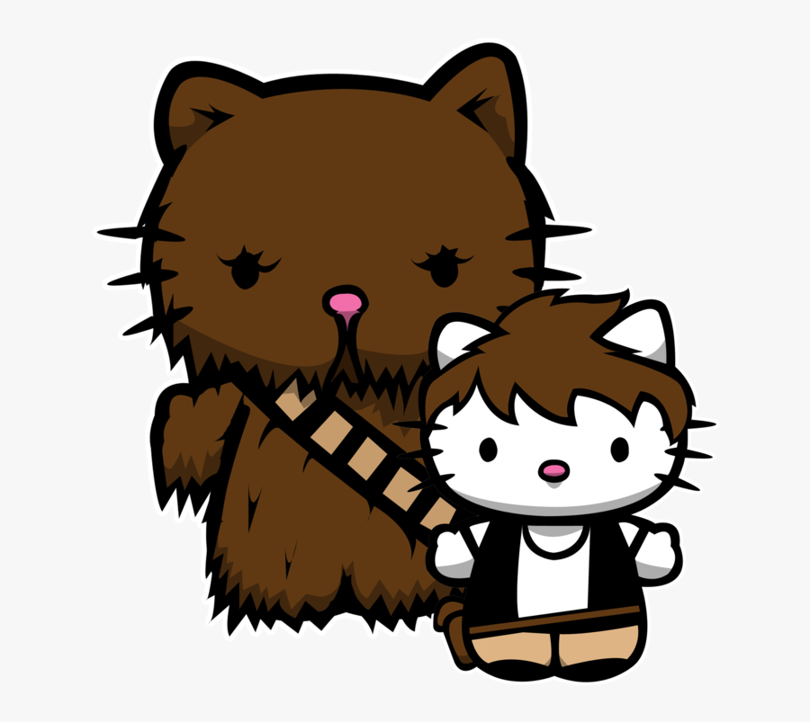 Star Wars Clipart Hello Kitty - Hello Kitty Chewbacca, Transparent Clipart