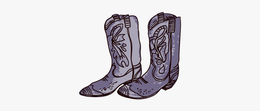 Cowboy Boot Shoe Drawing - Cowboy Boots Transparent Cartoon, Transparent Clipart