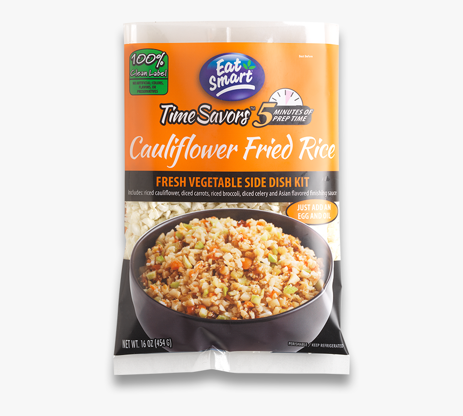 Cauliflower Fried Rice Eat Smart - Eat Smart Cauliflower Rice, Transparent Clipart