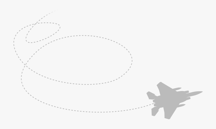 Transparent Airplane Trail Clipart - Circle, Transparent Clipart