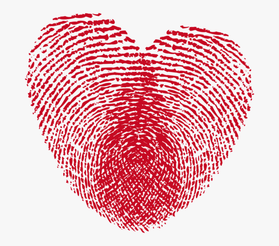 Png Fingerprint Heart, Transparent Clipart