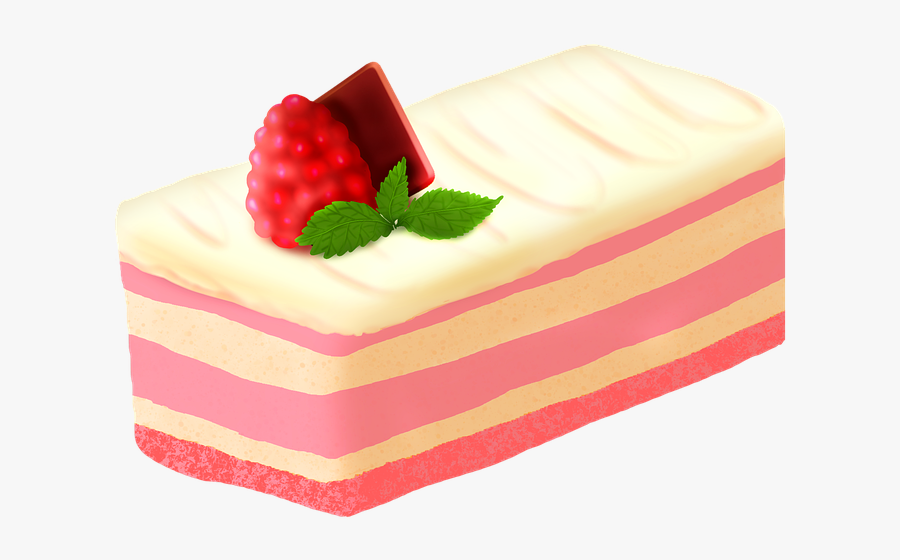 Cake Strawberry Cake Sweets Delicious Strawberries - Strawberry Slice Cake Clipart, Transparent Clipart