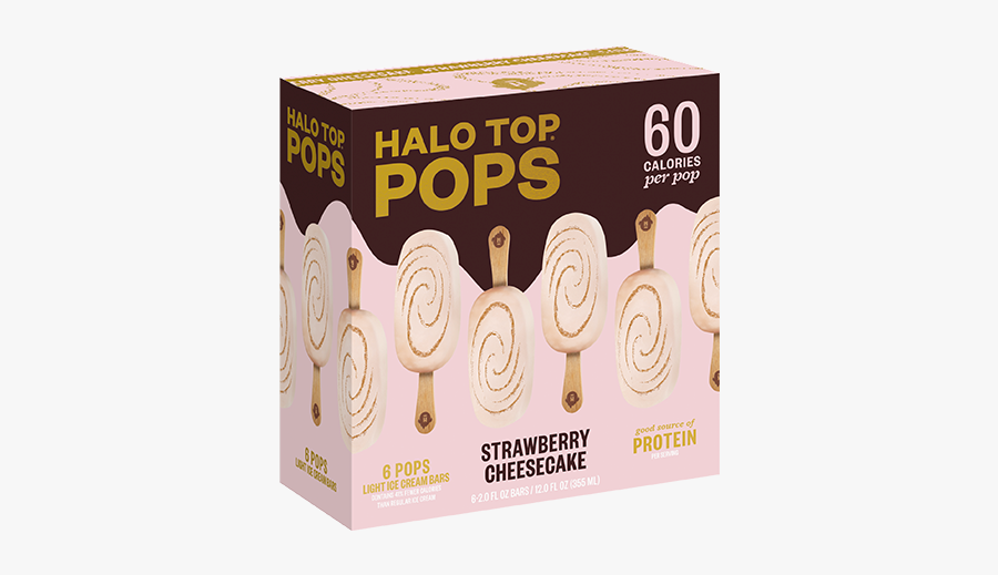 Halo Top Pops Strawberry Cheesecake, Transparent Clipart