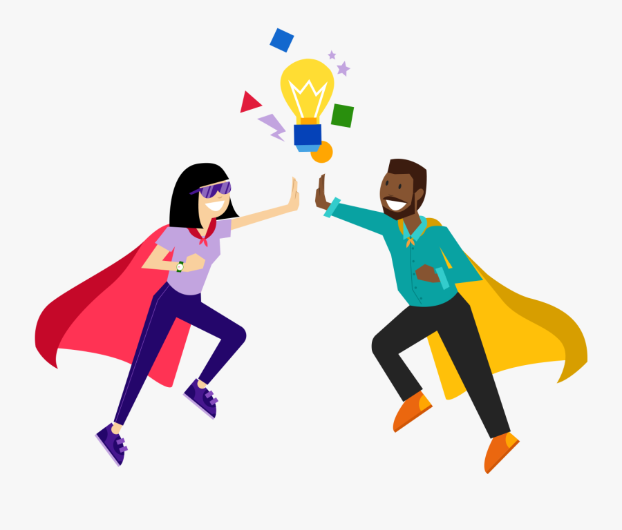 Transparent Teacher Cartoon Png - Animated Super Power Teacher, Transparent Clipart